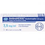 AMBROHEXAL Hustentropfen 7,5 mg/ml 50 ml из немецкой аптеки