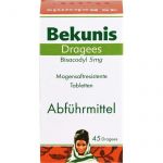 BEKUNIS Dragees Bisacodyl 5 mg magensaftres.Tabl. 45 St из немецкой аптеки