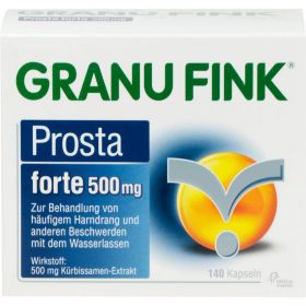 GRANU FINK Prosta forte 500 mg Hartkapseln 140 St – PZN 10011938 из немецкой аптеки