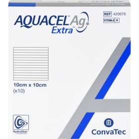 AQUACEL Ag Extra 10x10 cm Kompressen 10 St – PZN 11034083 из немецкой аптеки