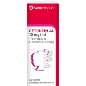 CETIRIZIN AL 10 mg/ml Tropfen zum Einnehmen 2X10 ml – PZN 2756914 из немецкой аптеки