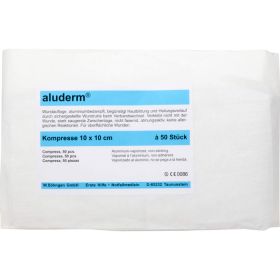 ALUDERM Kompressen 10x10 cm 50 St – PZN 3147301 из немецкой аптеки