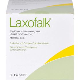 LAXOFALK 10 g Plv.z.Herst.e.Lsg.z.Einnehmen Beutel 50 St – PZN 1641178 из немецкой аптеки