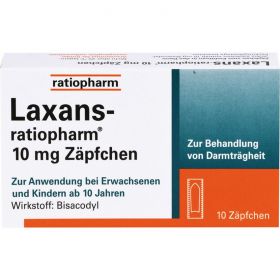 LAXANS-ratiopharm 10 mg Zpfchen 10 St – PZN 3797909 из немецкой аптеки