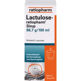 LACTULOSE-ratiopharm Sirup 200 ml – PZN 4916859 из немецкой аптеки