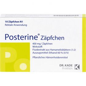 POSTERINE Suppositorien 10 St – PZN 6876360 из немецкой аптеки