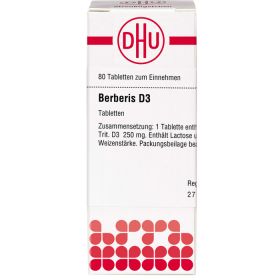 BERBERIS D 3 Tabletten 80 St – PZN 1760687 из немецкой аптеки