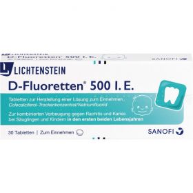 D FLUORETTEN 500 Tabletten 30 St – PZN 1610120 из немецкой аптеки