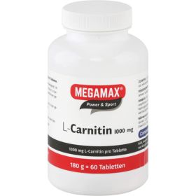 L-CARNITIN 1000 mg Megamax Tabletten 60 St – PZN 7707085 из немецкой аптеки