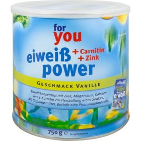 FOR YOU eiwei power Vanille 750 g – PZN 6147514 из немецкой аптеки