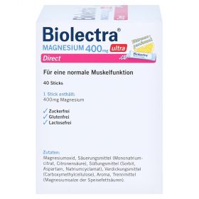 Biolectra Magnesium 400 mg ultra Direct – PZN 10252168
 из немецкой аптеки