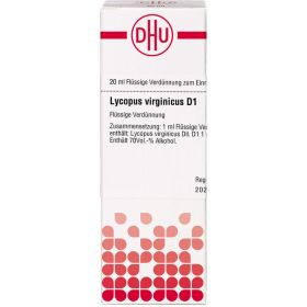 LYCOPUS VIRGINICUS D 1 Dilution 20 ml – PZN 2103460 из немецкой аптеки