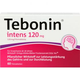 TEBONIN intens 120 mg Filmtabletten 60 St – PZN 7682356 из немецкой аптеки